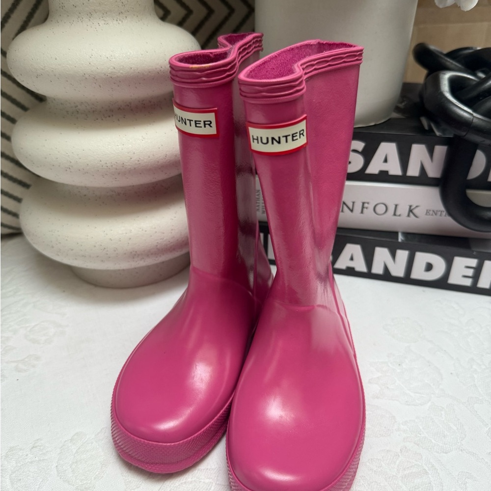 Hunter Pink Rain & Snow Boots Waterproof Mid-Calf - Picture 3 of 11